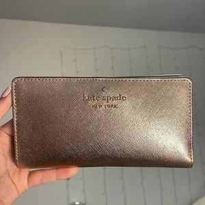 Kate Spade Rose Gold Wallet!